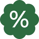 Rabatt Icon Grün