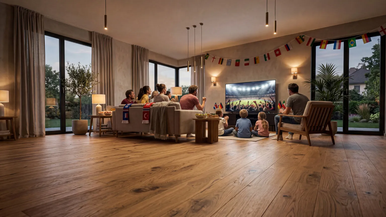 WM Party Holzboden
