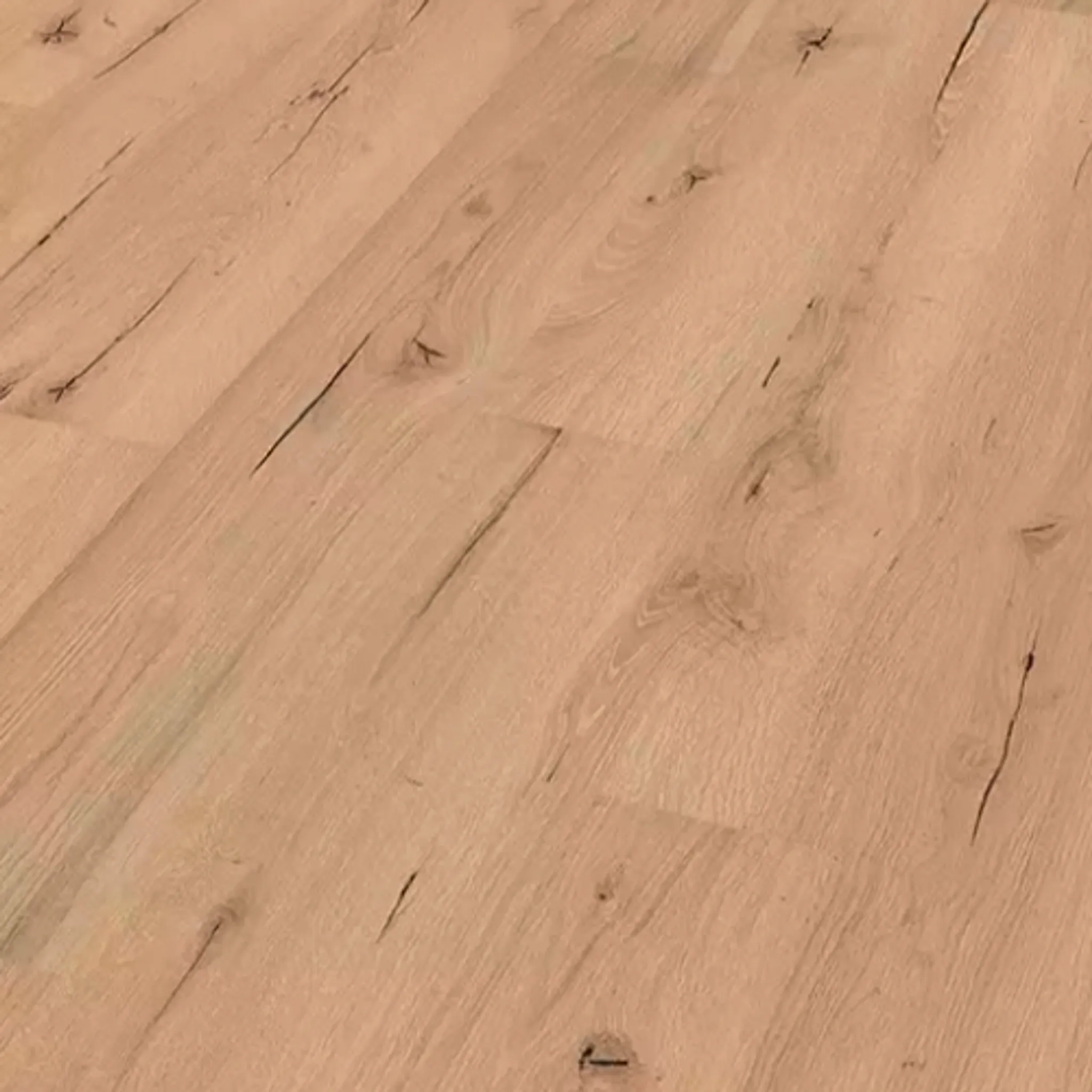 Nahaufnahme Laminat in Eichenoptik 