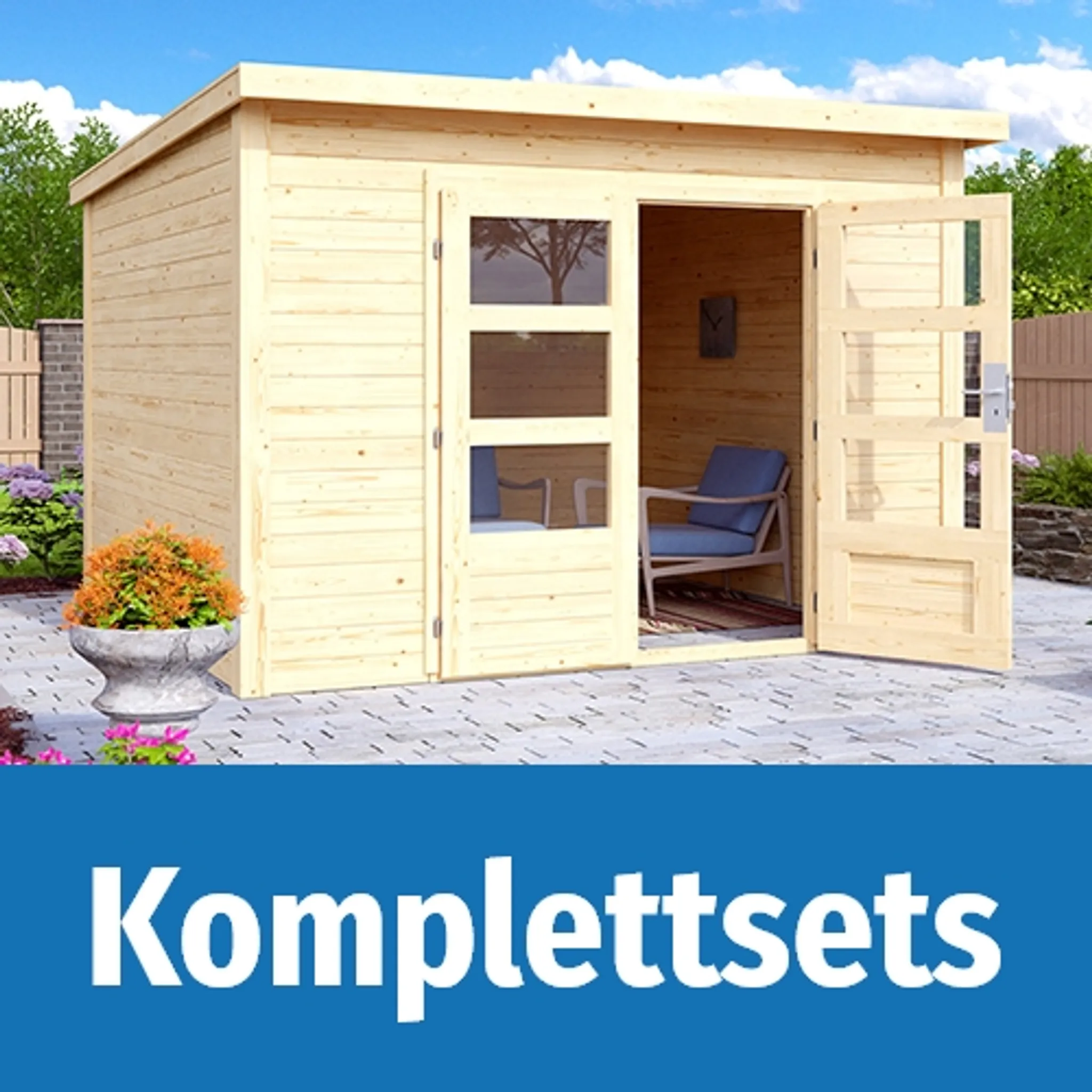 G&F: Häuser für den Garten: Gartenhäuser und Gerätehäuser: Gartenhäuser Komplettsets 