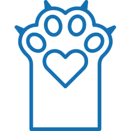 Hier ist eine Katzenpfote zu sehen. Diese soll für Kratzfestigkeit des Bodens stehen.