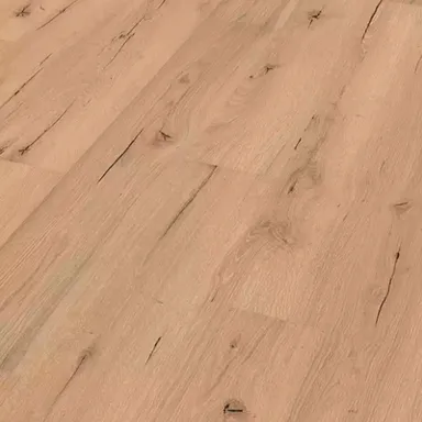 Nahaufnahme Laminat in Eichenoptik 