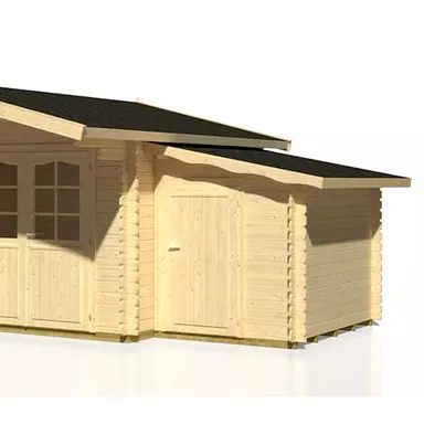 Freistehendes Gartenhaus mit Dachbahnen Palmako