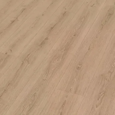 Nahaufnahme Vinylboden in heller Holzoptik