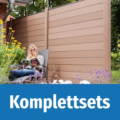 G&F: Zäune: Sicht-, Wind- und Lärmschutz: Komplettsets