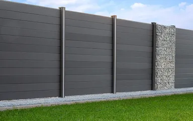 Anthrazit Zaun