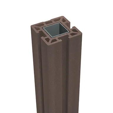 Brauner WPC Zaunpfosten