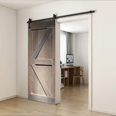 Ambientebild mit Wohnzimmer und Barndoor Schiebetür