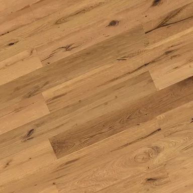 Hier ist ein mittel dunkler Parkettboden zu sehen.