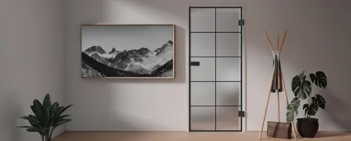 Loft-Tür im Wohnzimmer