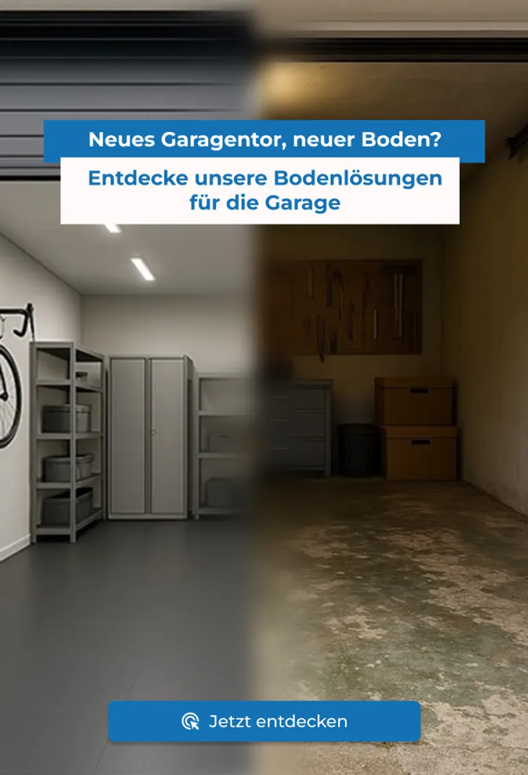 Garagentorboden alt vs. neu