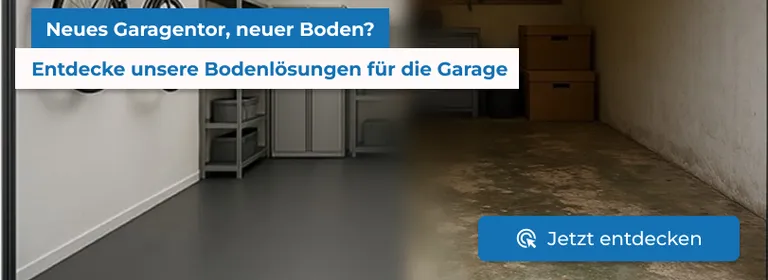 Garagentorboden alt vs. neu