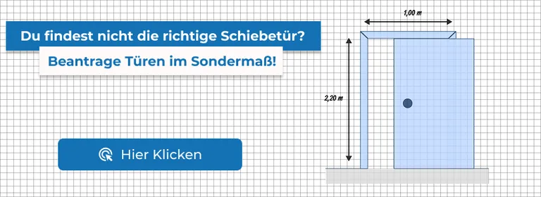 Schiebtüren Komplettset + Glas M