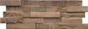 INDO Echtholz Wandverkleidung 3D Holzverblender Slimwood Stone Washed 3