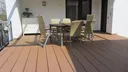 Megawood Terrassendielen Komplettset WPC Jumbo Premium massiv nussbraun 8
