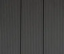 HORI Terrassendielen Komplettset WPC Mauritius massiv grau grob / fein geriffelt 20 x 140 mm 6