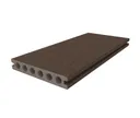 HORI Terrassendiele WPC Hohlkammer Co-Extrudiert tiefe Struktur 22,5 x 138 mm Dunkelbraun 1