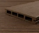 HORI Terrassendielen Komplettset WPC Bali Hohlkammer dunkelbraun einseitig geriffelt 20 x 120 mm 7