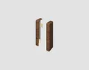 EGGER Endstück Cubical Nußbaum braun 6 cm 0