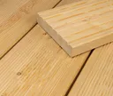 HORI Terrassendielen Komplettset sibirische Lärche Kombi-Profil 27x142mm 1