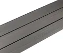 HORI WPC Fassadenverkleidung Massiv Rhombus-Design grau glatt/gebürstet  99x18mm 2