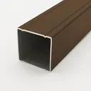 HORI WPC Sichtschutzzaun Lamellenzaun Quadratisch klein Anbauset 3