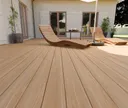 HORI Terrassendiele WPC/BPC Apex Massiv braun 24 x 140 mm 1
