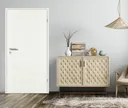 PRÜM Zimmertür ELEGANCE MODENA M2/1 Weißlack Exclusiv RAL 9010 Röhrenspan Eckkante 2