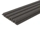 HORI WPC Fassadenprofil Rhombus Premium Small 33 x 215 mm grau 0
