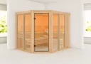 Karibu System-Sauna Komplettset Morten 3 Eckeinstieg 68 mm 3
