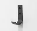 HORI Gaderobenhaken Edelstahl Black Frosted, 70 x 20 mm 0