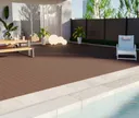 HORI Terrassendielen WPC/BPC Vollprofil massiv braun 20 x 145 mm 9