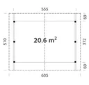 Palmako Carport Robert 2