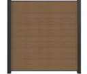NewTechWood WPC Sichtschutzzaun Stecksystem Komplettset Castello XXL 0