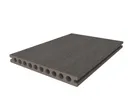 HORI Terrassendiele WPC Hohlkammer Co-Extrudiert tiefe Struktur 22,5 x 210 mm Grau 1