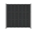 HORI WPC Sichtschutzzaun Lamellenzaun Element 1