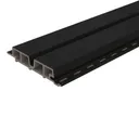 HORI WPC Fassadenprofil Rhombus Premium Medium 33 x 181 mm anthrazit-schwarz 0