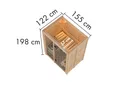Karibu System-Sauna Avari Fronteinstieg 68 mm 3
