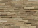 INDO Echtholz Wandverkleidung 3D Holzverblender Line Teak Nature 2