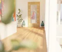 HORI Zimmertür CPL Eiche Modern quer mit Lichtausschnitt Röhrenspan 4