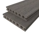 HORI Terrassendiele WPC Hohlkammer Wood Feeling Co-Extrudiert 22,5x138mm grau 0