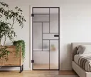 HORI Glastür Komplettset Loft Premium Cubes satiniert ESG 8 mm 2