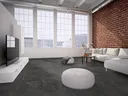 HORI Klick-Hartvinylboden Rigid SPC XXL Fliesenformat Marmo di Carrara Antracite Steinstruktur 0