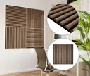 HORI WALL Akustik Dekor Wandpaneele Beige Oak Rundstab Quadratisch 0