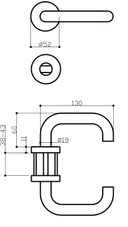 HORI Zimmertür Estella 2 Weißlack RAL9010 mit Lichtausschnitt Röhrenspan Rundkante Komplettset 14