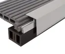 Kovalex Terrassendielen WPC Alu-Seitenabschluss für WPC Unterkonstruktion 1