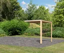 Karibu Anbaudach für Sauna-Haus Cuben + Hygge 2