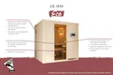 Karibu System-Sauna Bodo Eckeinstieg 68 mm 3