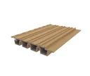HORI WPC Fassadenprofil Rhombus Premium Small 33 x 215 mm hellbraun 3