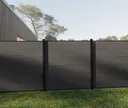 HORI WPC Sichtschutzzaun Stecksystem Aarhus XXL 1